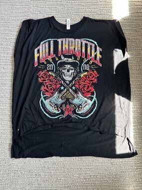 Full Throttle Black Graphic Tee